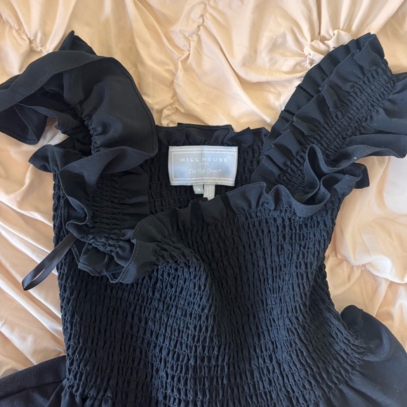 Hill House Tops - Hill House Black Ellie Nap Dress | Smocked Ruffle Strap Camisole